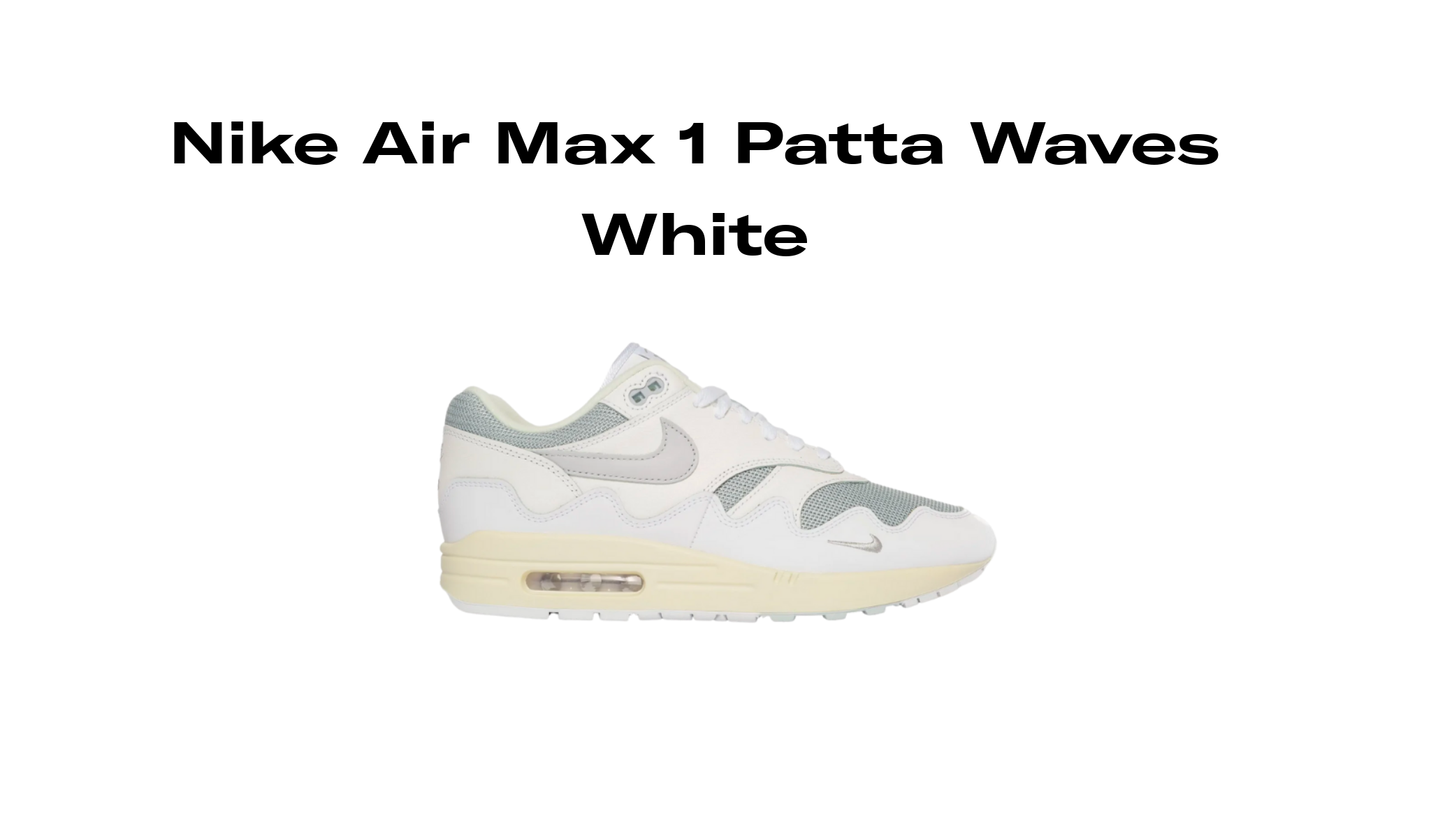 Nike Air Max 1 Patta Waves White, Raffles and Release Date | Sole Retriever
